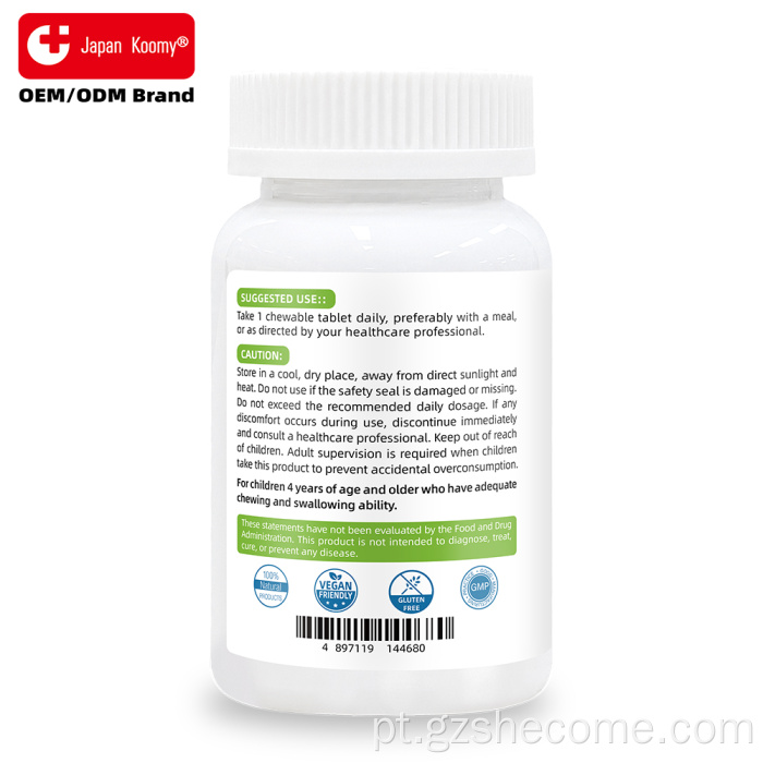 Shecome Kids Multivitamínico Comprimidos de Apoio ao Crescimento Imunológico